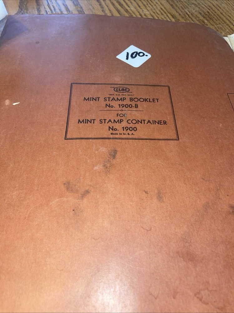 ELBE #1900-B Vintage Dealer STAMP BOOK Lots Of New Unhinged With Original Glue