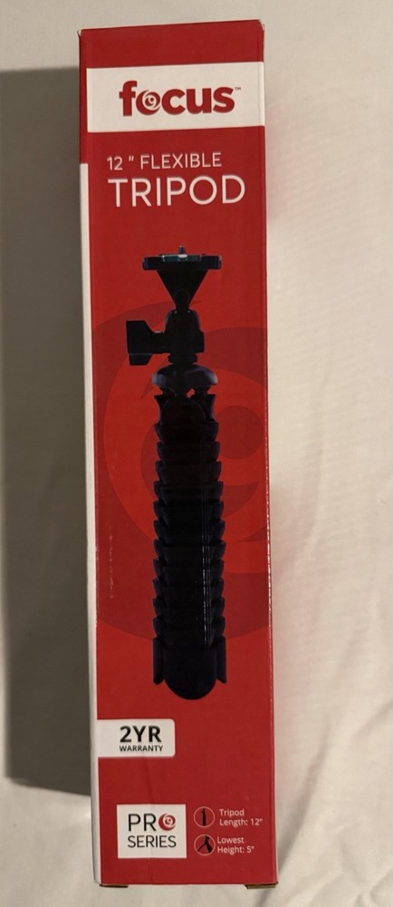 Focus Pro Series 12" Flexible Tripod - Universal Camera Mount Open box