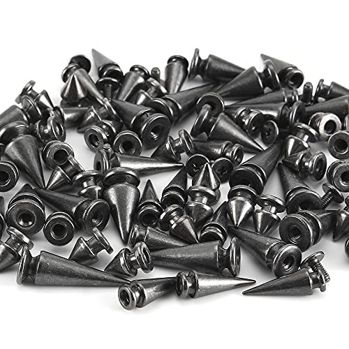 70 Sets Mixed Shape Spikes and Studs Assorted Sizes Tree Spikes Mixed 70Pcs