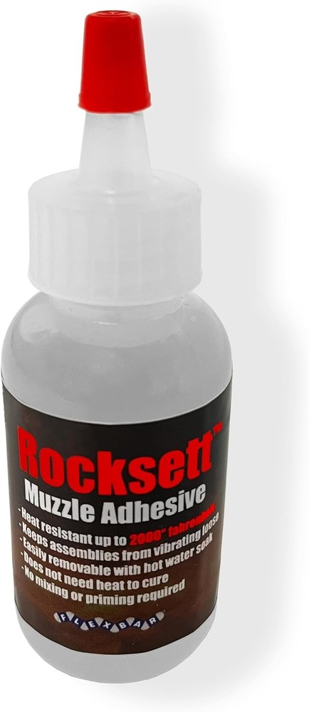 Rocksett High Temp Thread Locker 1 oz Muzzle Adhesive