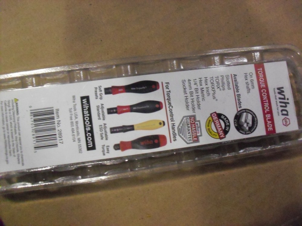 Wiha 4.0mm Torque Control Blade With Hex Tip 28917