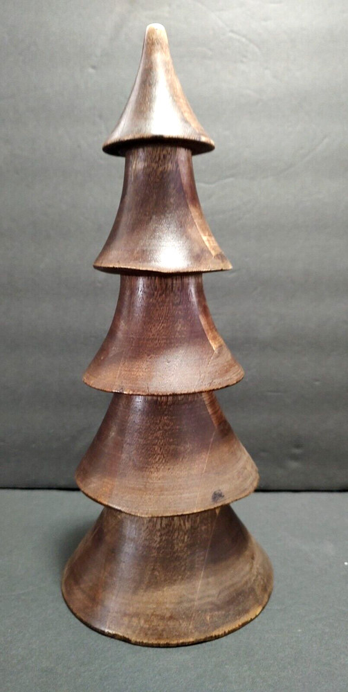 Christmas Tree 12" Solid Wood Tabletop or Mantel Rustic Charm