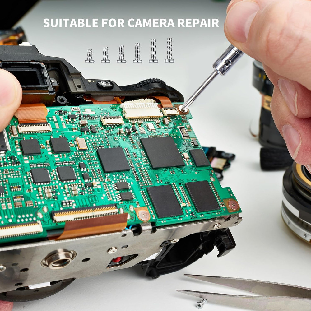 500 Pcs Laptop Screws Kit, M1.2/M1.4/M2 Tiny Computer Replacement Screws