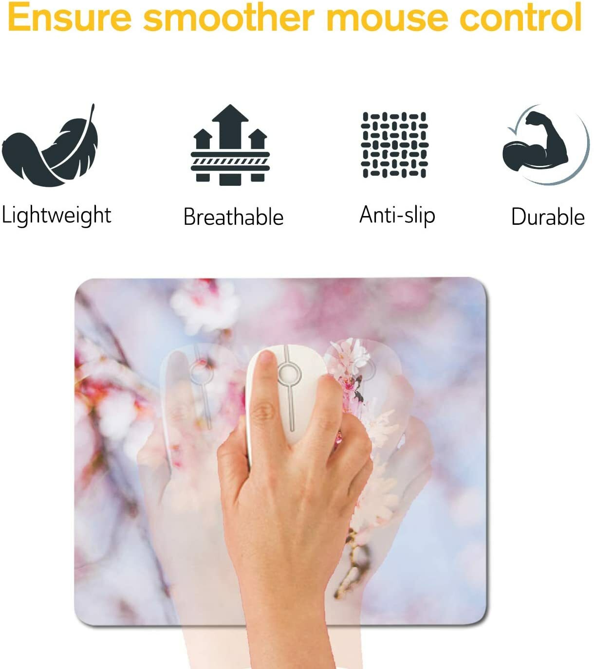 A-SUB Sublimation Blank Mouse Pads 9.4x7.9 in 12PK Large Extended Gaming Pads