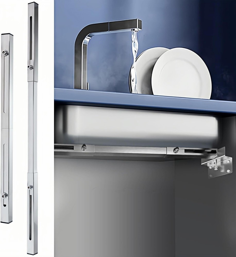 Undermount Sink Brackets, Stainless Steel Adjustable Undermounts Sinks Suppor...