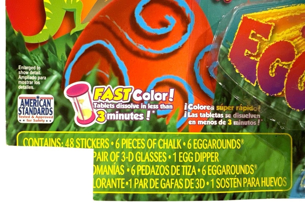 PAAS 3D EGGSPLOSION Easter Egg Decorating Kit With Stickers + Glasses + Chalk +