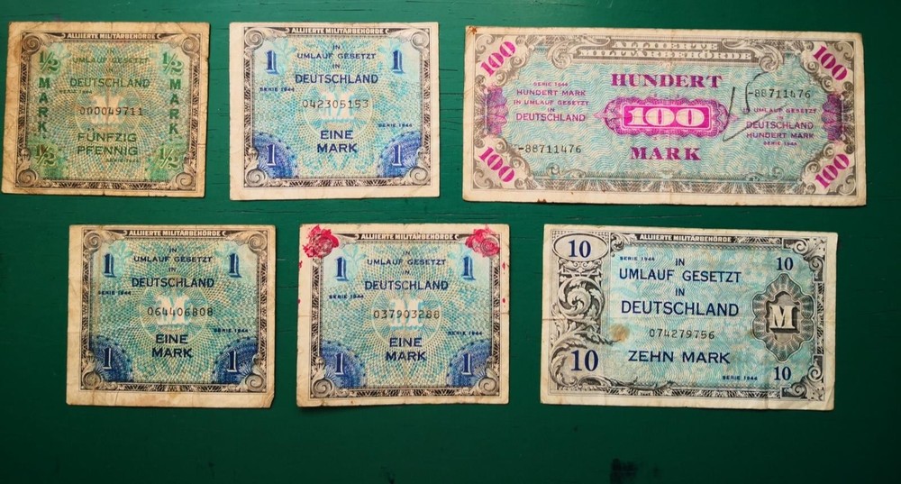 Germany 1944 Banknote x6 Banknotes #914