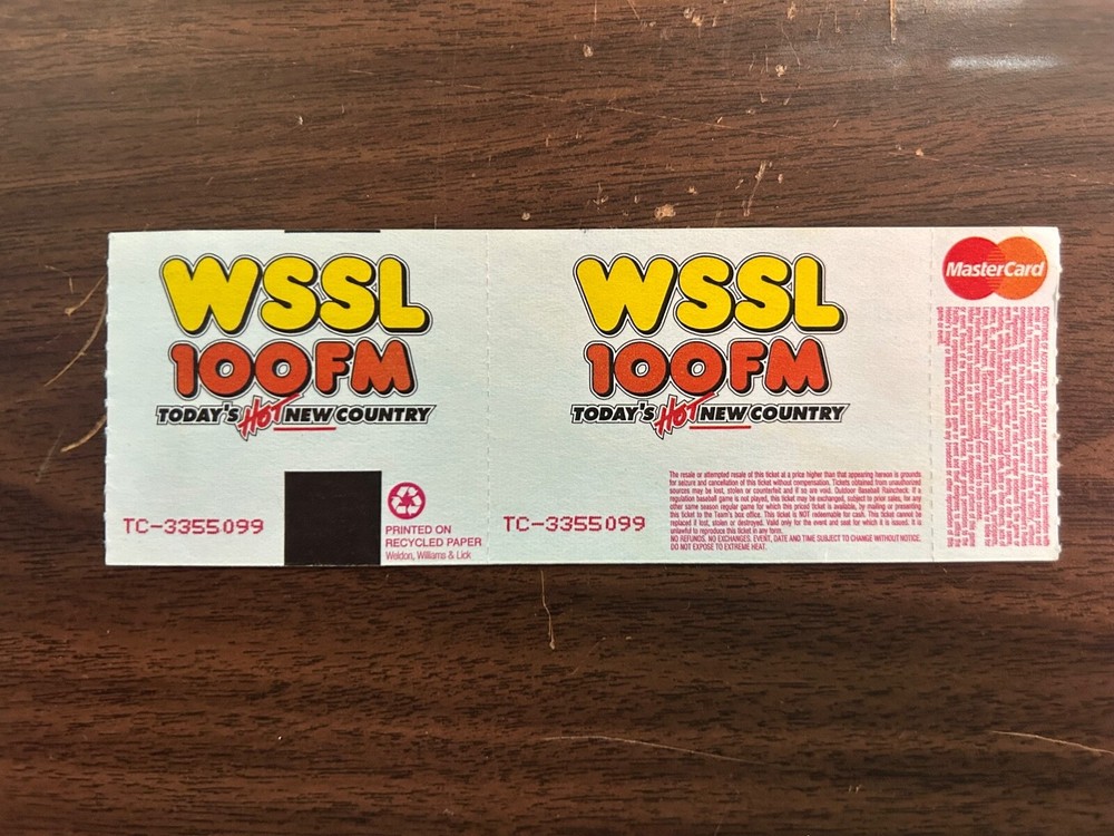 KISS FULL Ticket Charlotte Coliseum North Carolina 9-27-1996 C&C Concerts