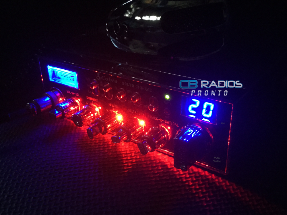 Cobra 29 LTD Chrome - RED NITRO LED LIGHT RINGS + PERFORMANCE TUNED + ECHO
