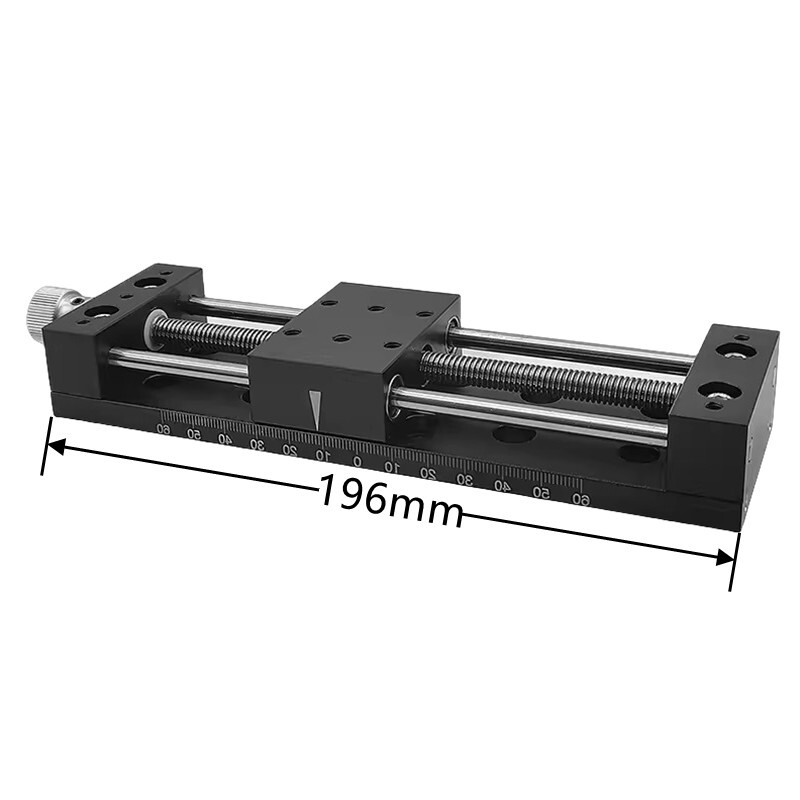 X-Axis CNC Micro workbench Manual slide table 120mm stroke 60A-DB120