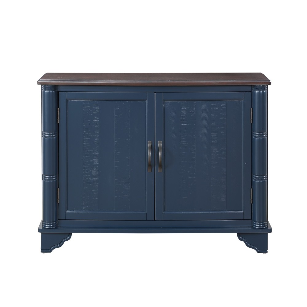 40" Console Table with Storage Shelf, Retro Entryway Table with Adjustable Sto