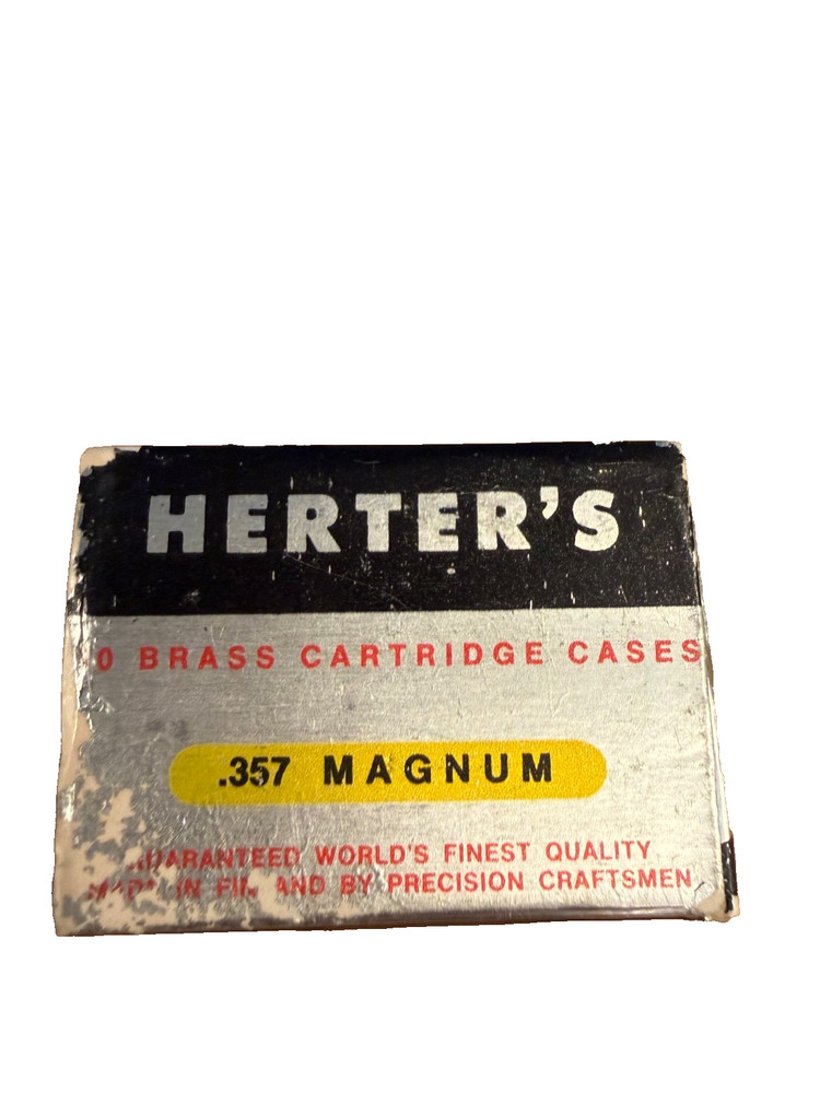 Herter's vintage empty .357 Magnum box
