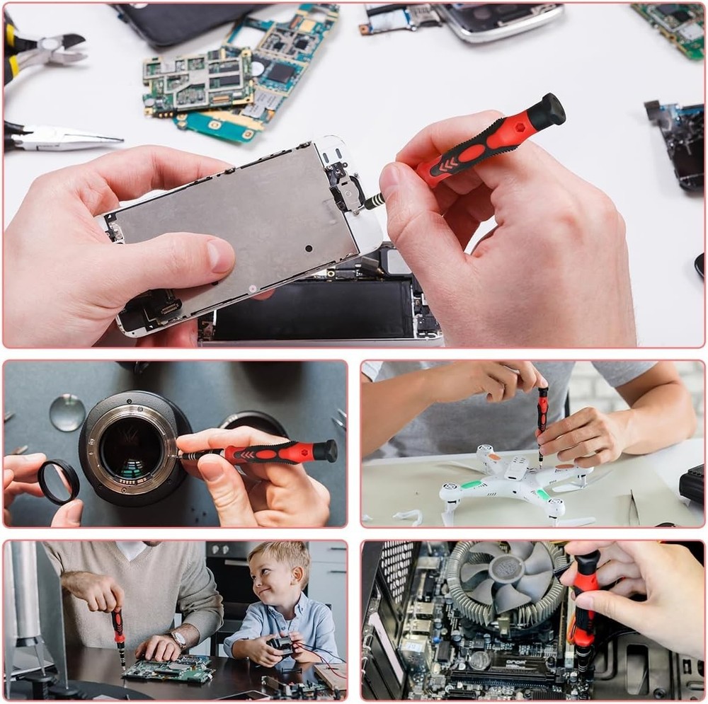 Magnetic Precision Screwdriver Set for iPhone, PC, Nintendo