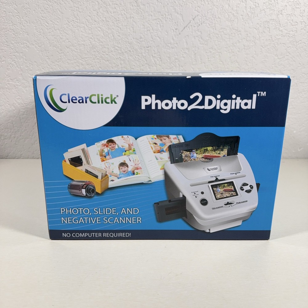 ClearClick Photo2Digital 16MP Photo, Slide, & Negative Scanner - No Computer Req