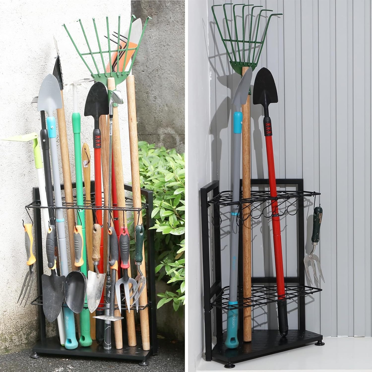 Garden Tool Organizer Heavy Duty,Yard Tool Tower Rack,Garage Storage Organizatio