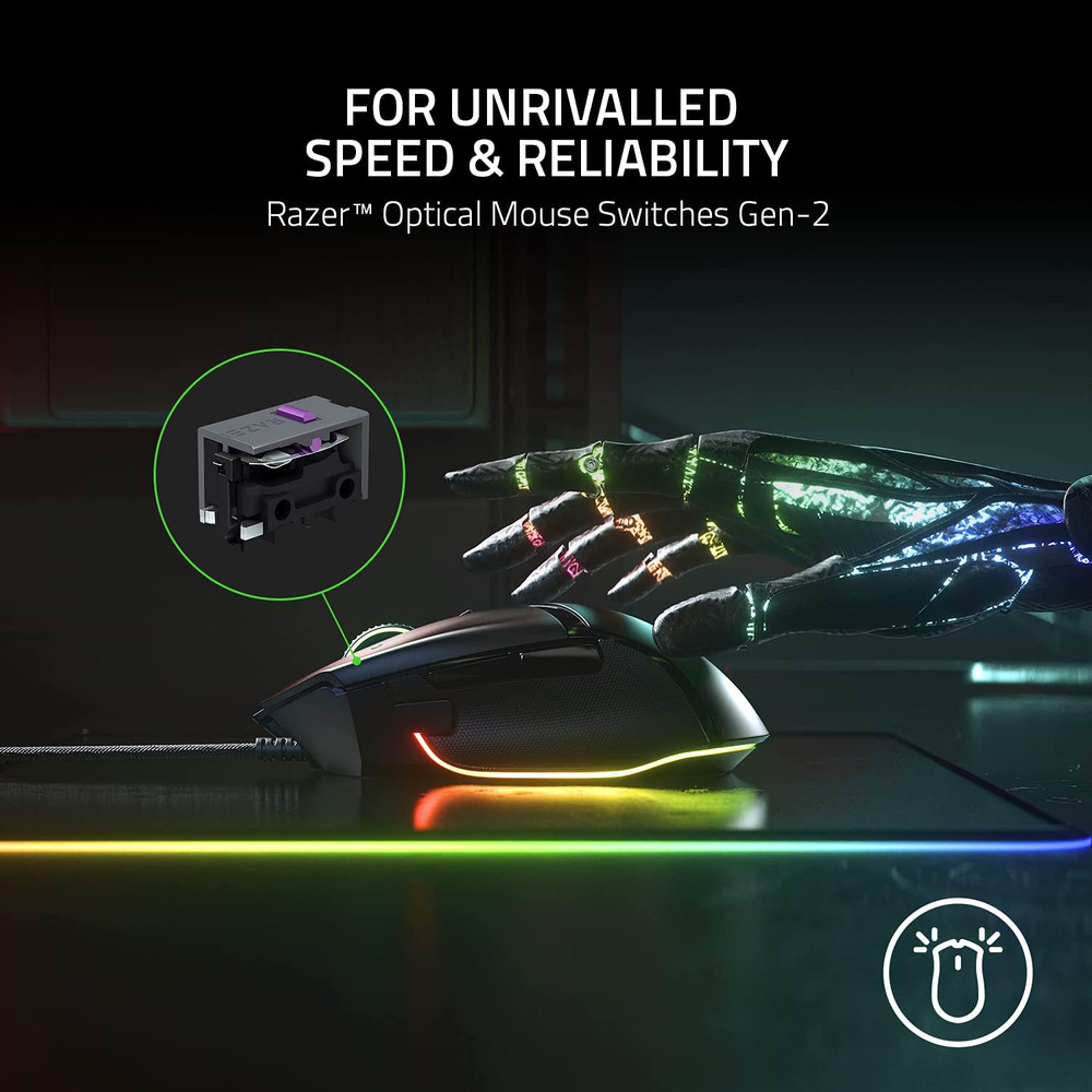 Basilisk V3 Customizable Ergonomic Gaming Mouse: Fastest Gaming Mouse Switch - C