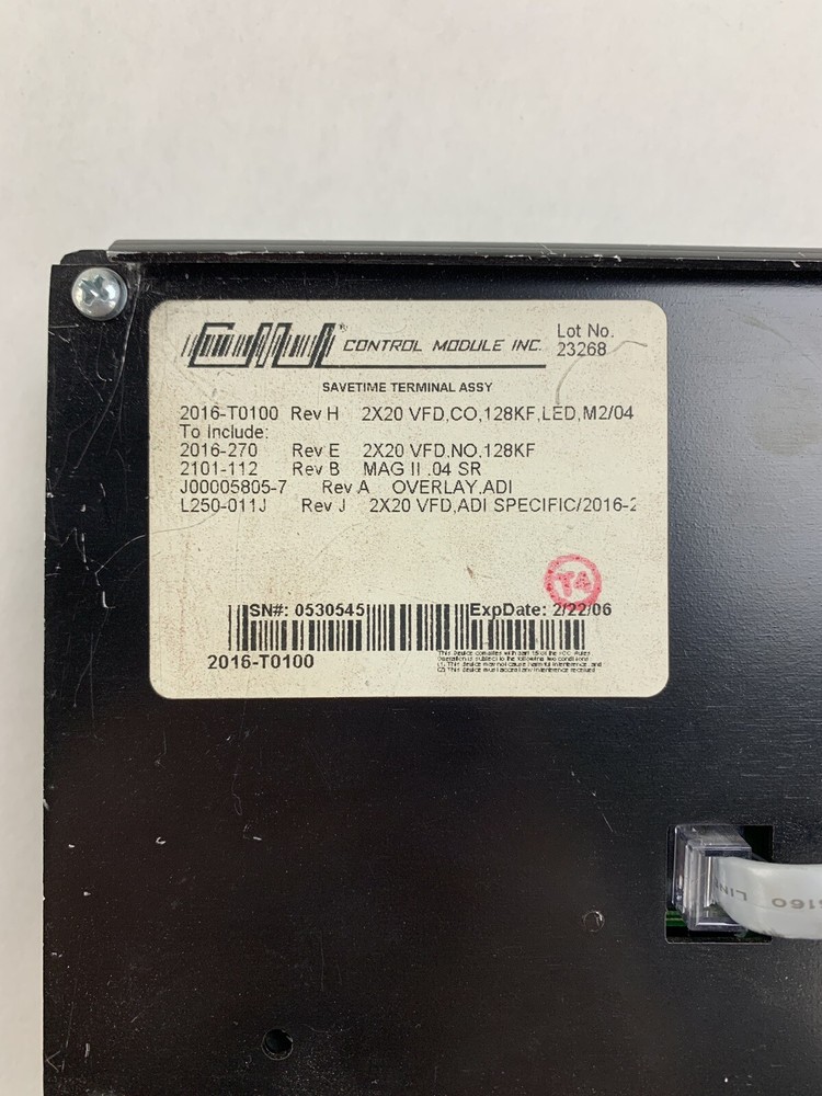 CMI SaveTime 2000 Series Terminal Assembly Untested