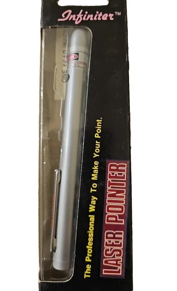"New" Infiniter 3P Red Laser Pointer Class 1 - Taiwan Made - Color: Silver