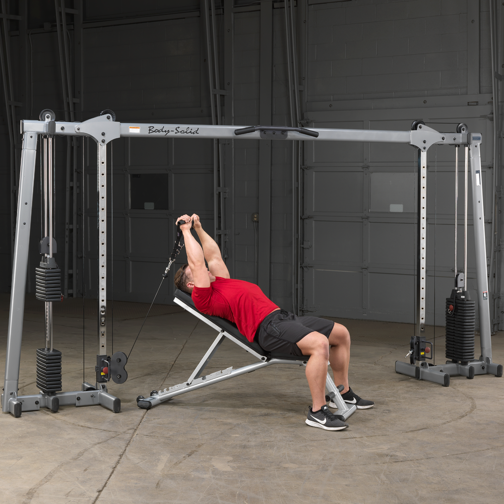 Body Solid Deluxe Cable Crossover GDCC250 Selectorized Home Gym Exercise Station