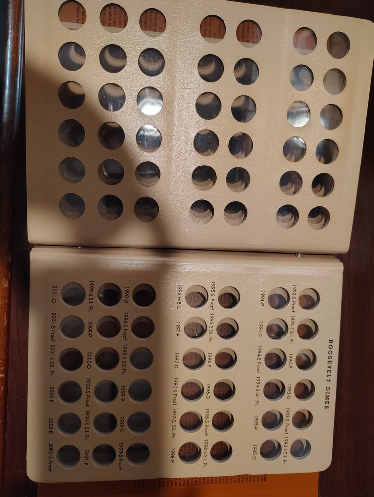 dansco #8125 Roosevelt dime album with proof-only issuee