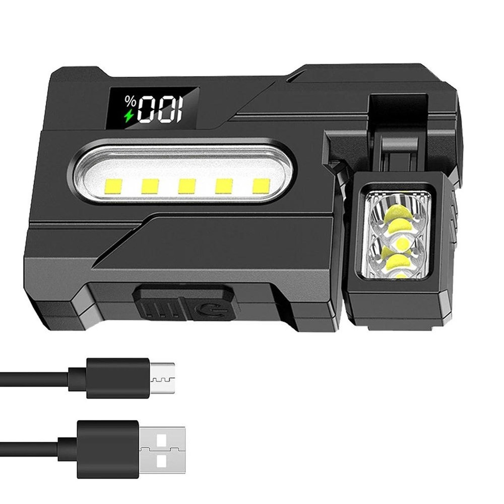 For Garage Magnetic Work Light USB Rechargeable LED Flashlight with Multi Colors