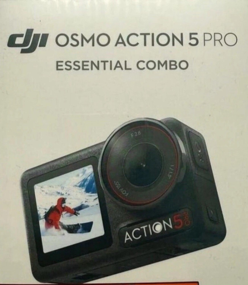 DJI Osmo Action 5 Pro 40MP 4K Waterproof Action Camera Essential Combo Black ✅