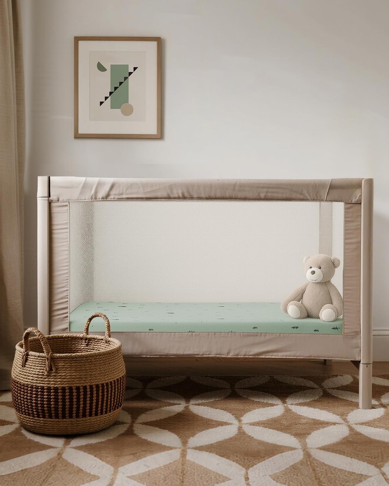 Pack and Play Sheets Fitted, Mini Crib Sheets 2-Pack for Pack N Play Mattress...