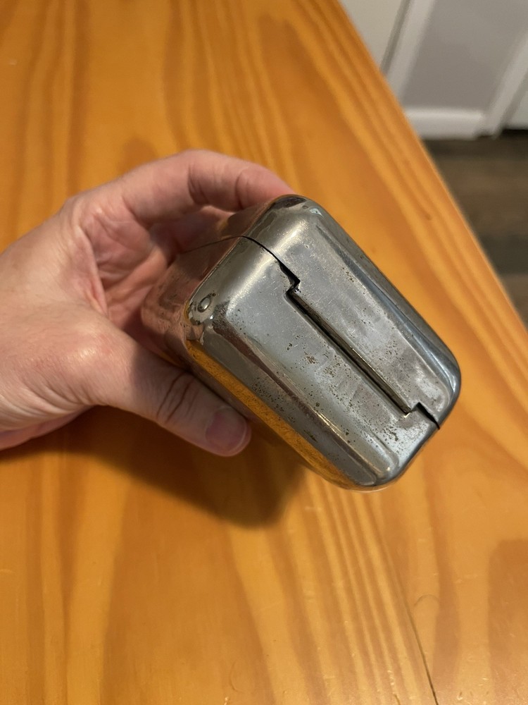 VTG Twinplex Safety Razor Stropper Sharpener CHROME Case Circa 1920 CASE ONLY