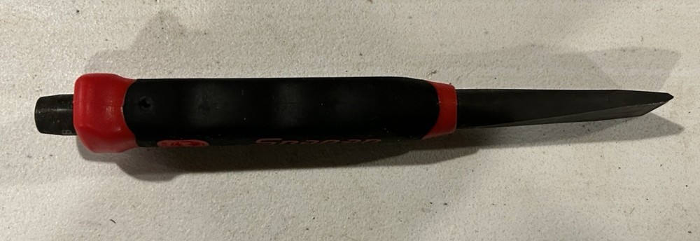 NOS Snap On Tools PCSG820 RED Soft Grip 5/8" Flat Edge Chisel SPAIN
