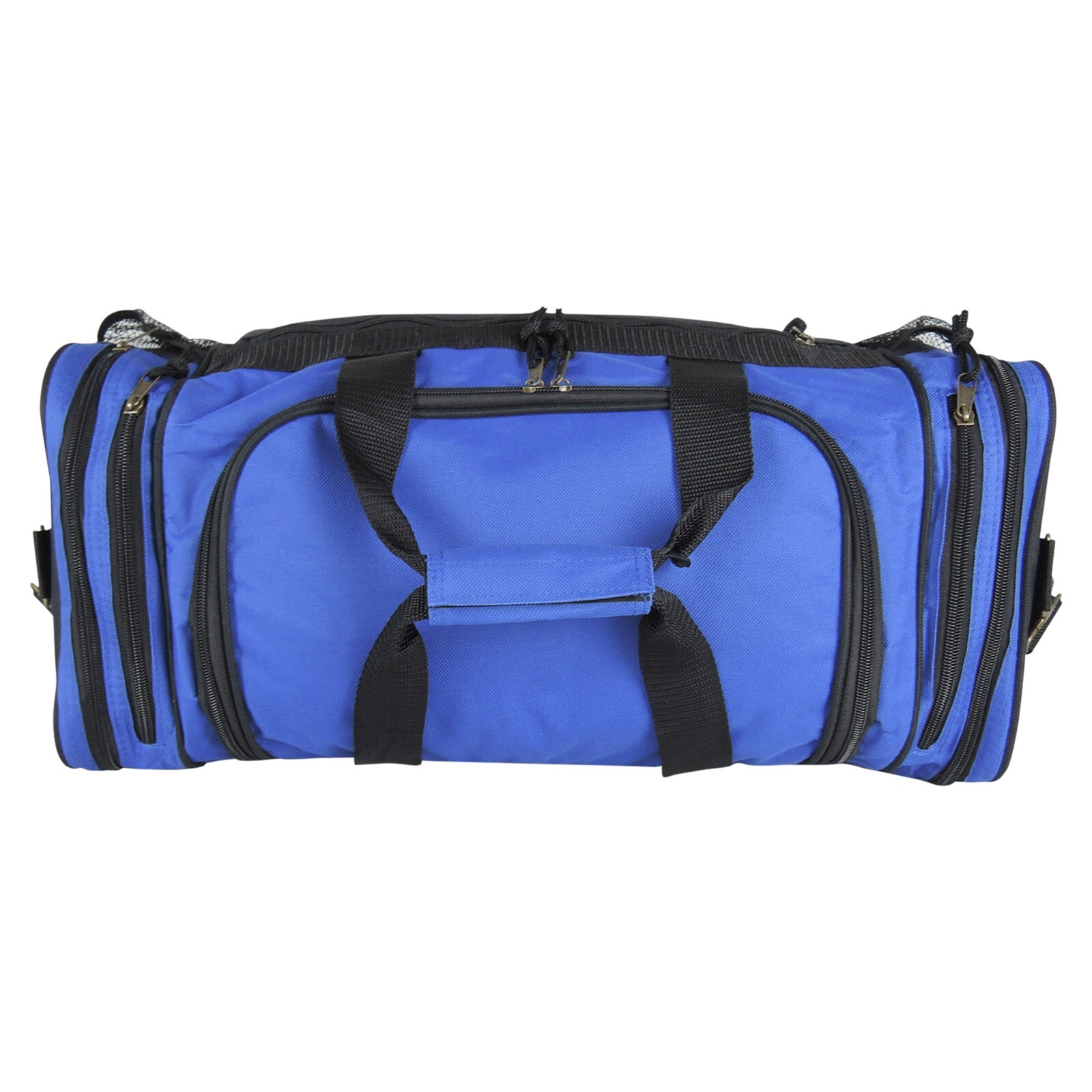 DALIX Brand New Duffle Bag Sports Duffel Bag in Black Gym Bag Royal Blue