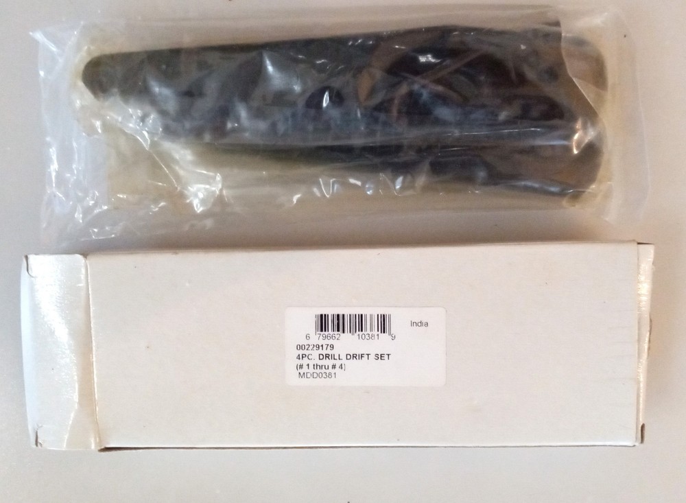 Value Collection 4 PC Drill Drift Set (#1 thru #4)  NEW