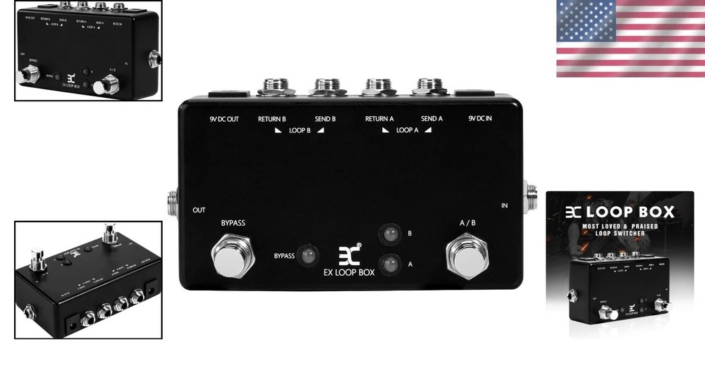 Guitar Effects Loop Switcher Passive Channel Switcher -Mini Guitar Effect Pedal