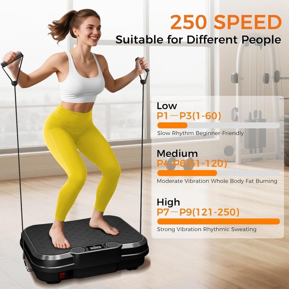 NXSCI Vibration Plate Exercise Machine,Vibrating Platform for Lymphatic Drainage