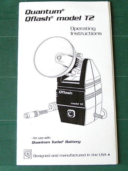 Quantum Qflash Model T2 Operating Instruction Manual Reprint