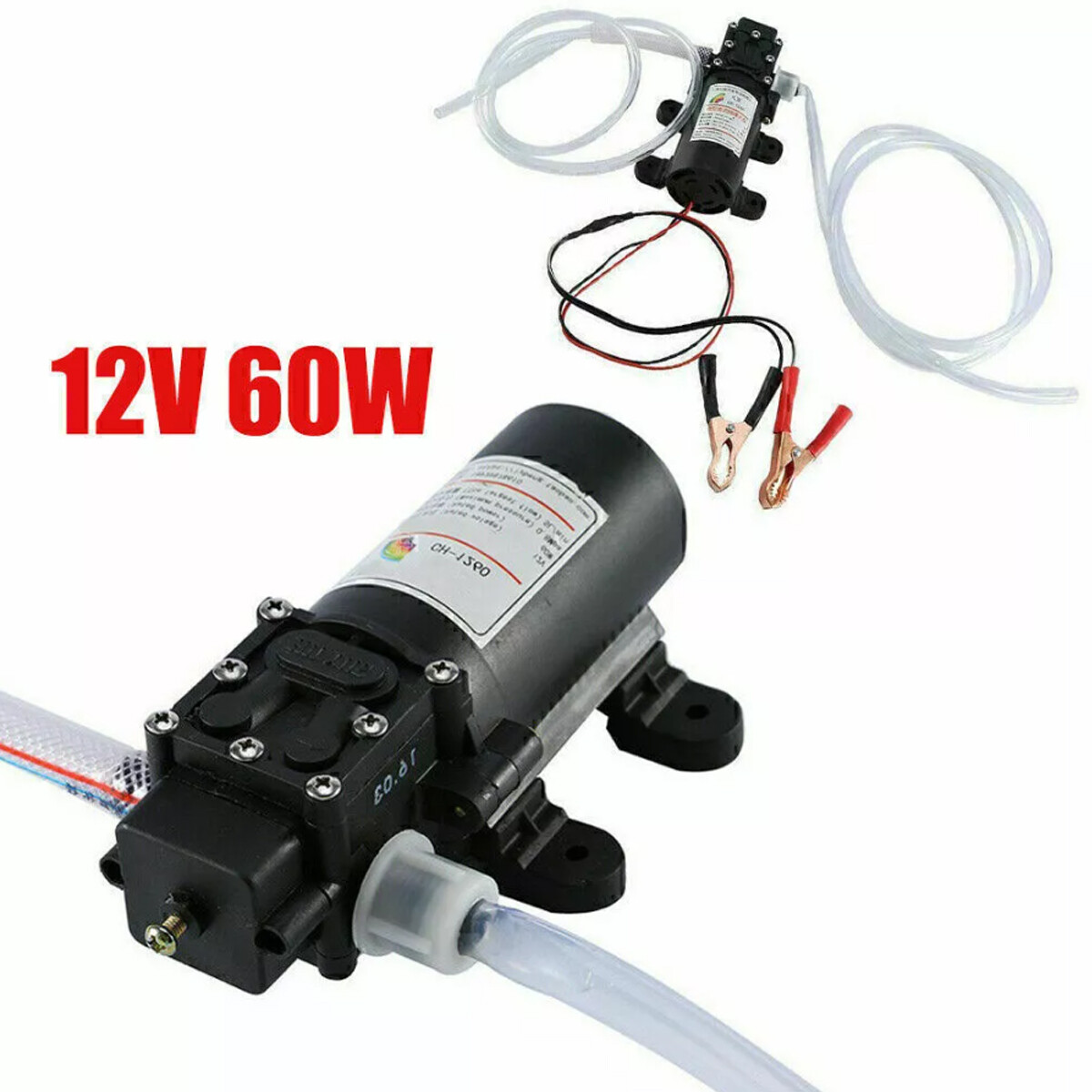 DC 12V 5L Transfer Pump Extractor Fast Change Oil Fluid Scavenge Suction Vacuum