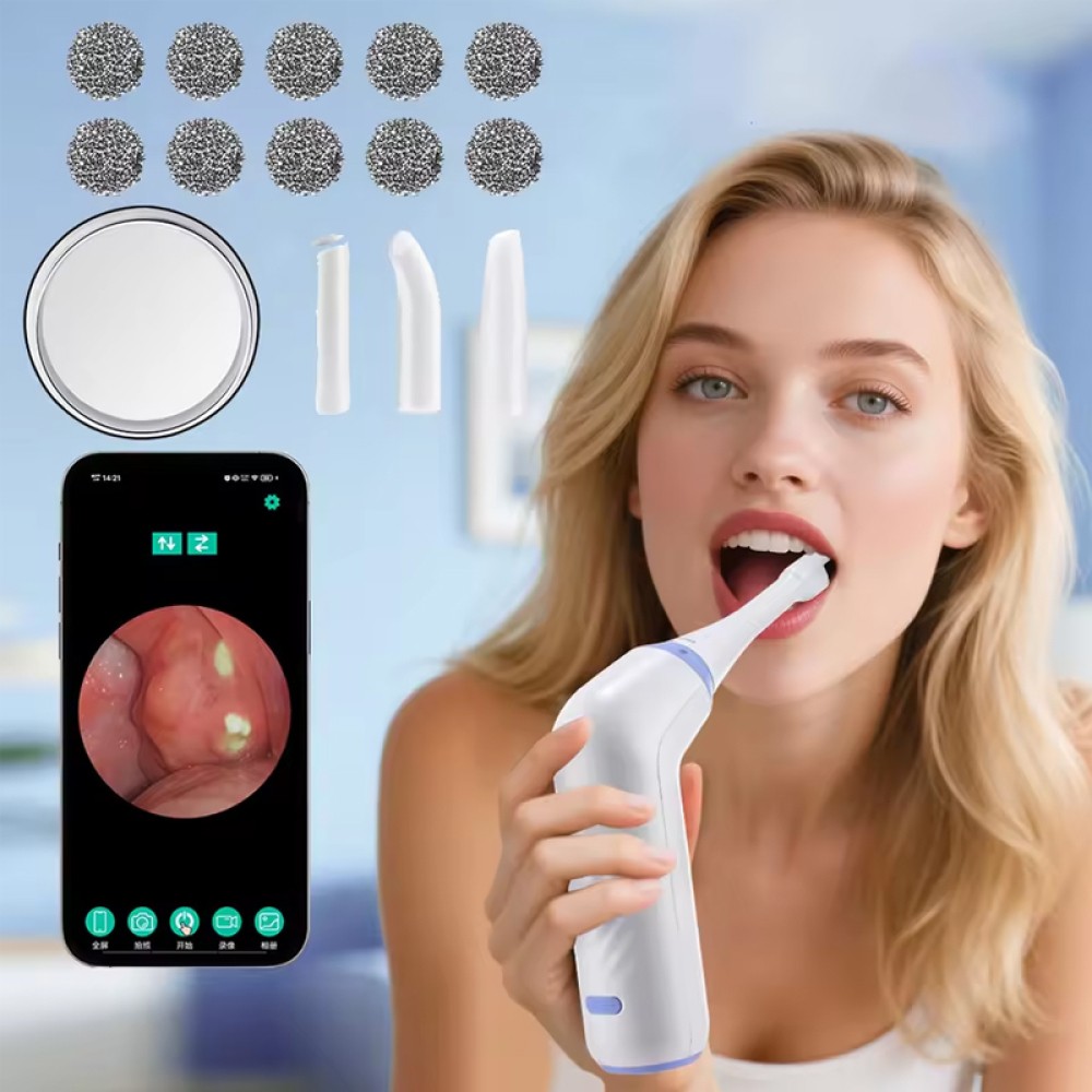 Visible Tonsil Stone Removal Kit with HD Camera Electronic Tonsil Stone Remover