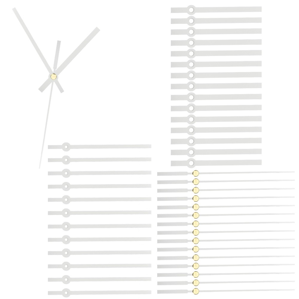 Clock Hands Kit, 16 Set Aluminum Clock Hands Parts Replacement, White Style 7