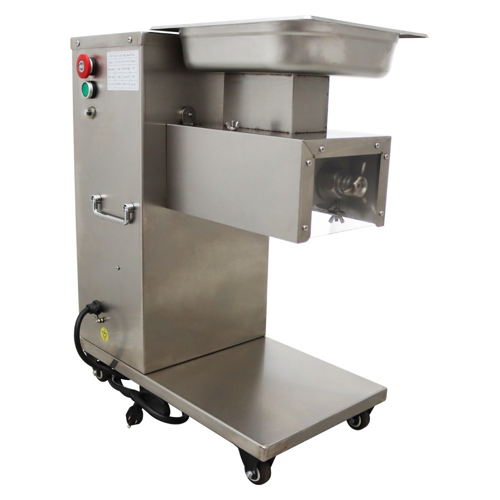 110V Stainless Steel 8MM Meat Cutting Machine Beef Pork Processing Machine 1HP