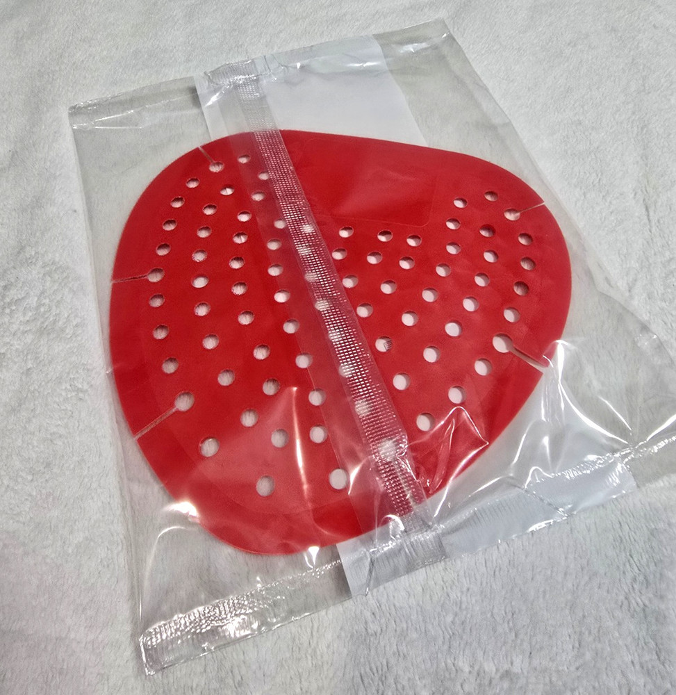 Uline S-8128 Urinal Flat Screen RED 12 Count Box Prevent Clogs Deodorizes Cherry