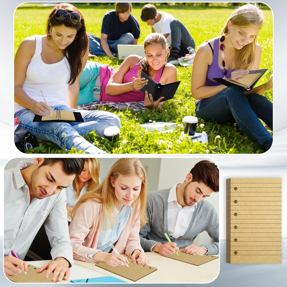 6 Hole Mini Lined Paper Refill 200 Sheets Blank Planner Refills Loose Leaf Pa...