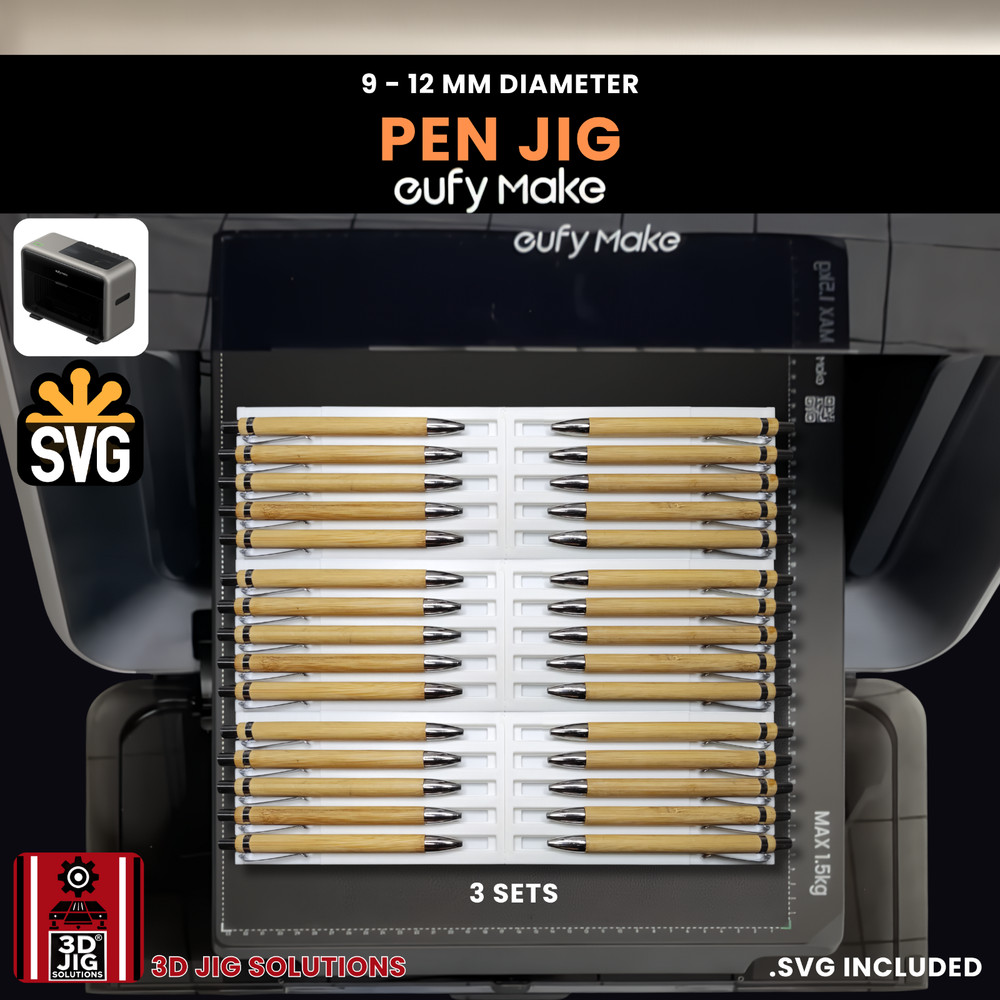 EufyMake E1 Jig | Pen UV Printer Fixture | UV Printing Alignment Tool