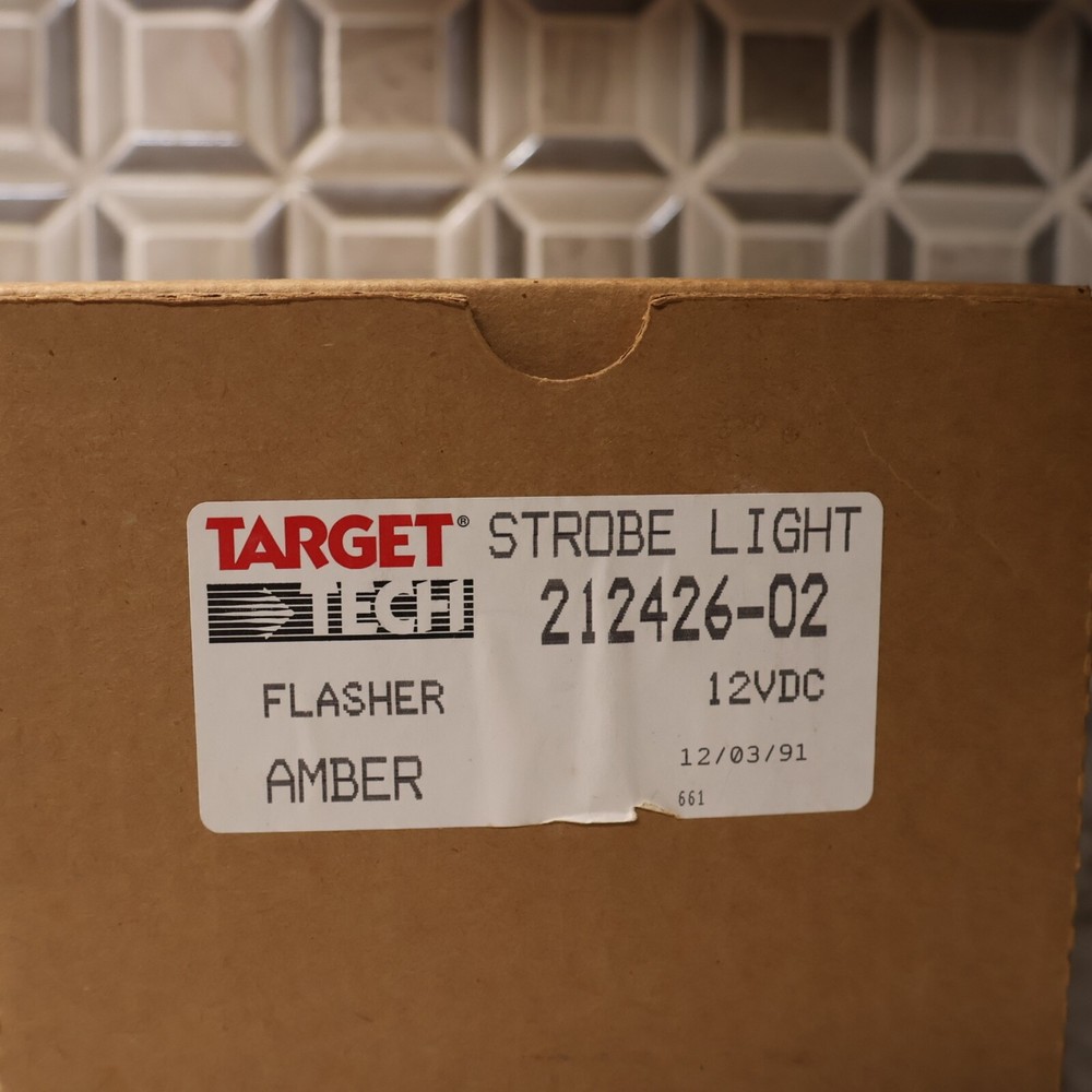 New Target Tech 12-VDC Amber Flashing Beacon Strobe Light 212426-02
