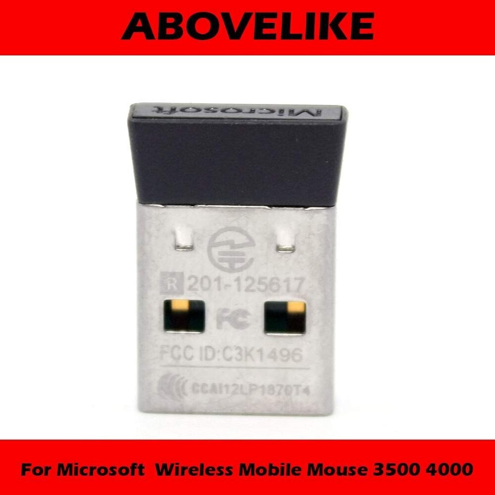 USB Dongle Receiver 1496 BK for Microsoft Wireless Mobile Mouse 3500 4000