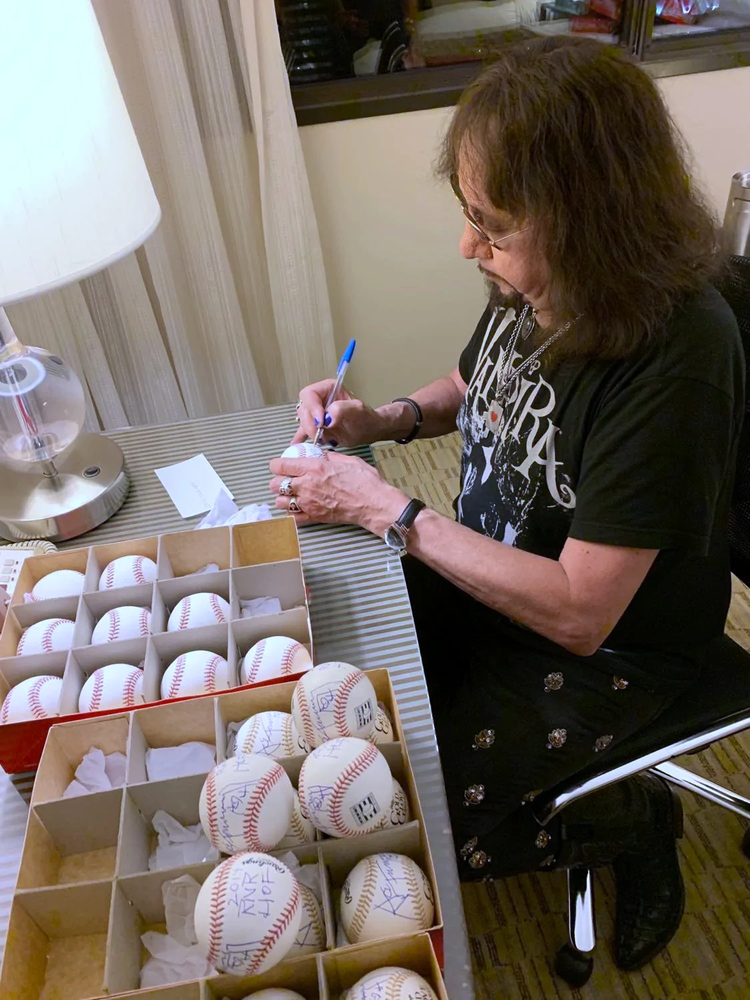 Ace Frehley Autographed Rawlings Official Major League Baseball KISS Signed Auto