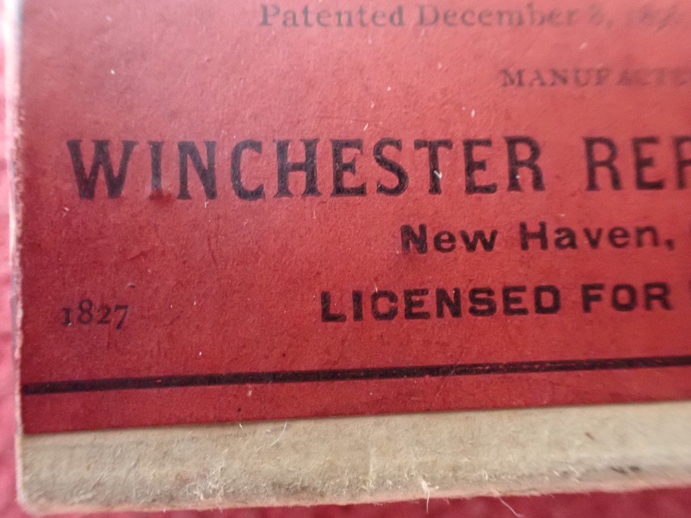 Antique 1903 Winchester Empty Primers Box with Tray
