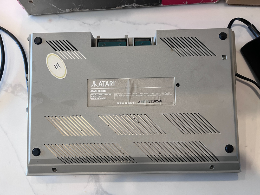 Atari 130XE Computer with Box - Tested and Working