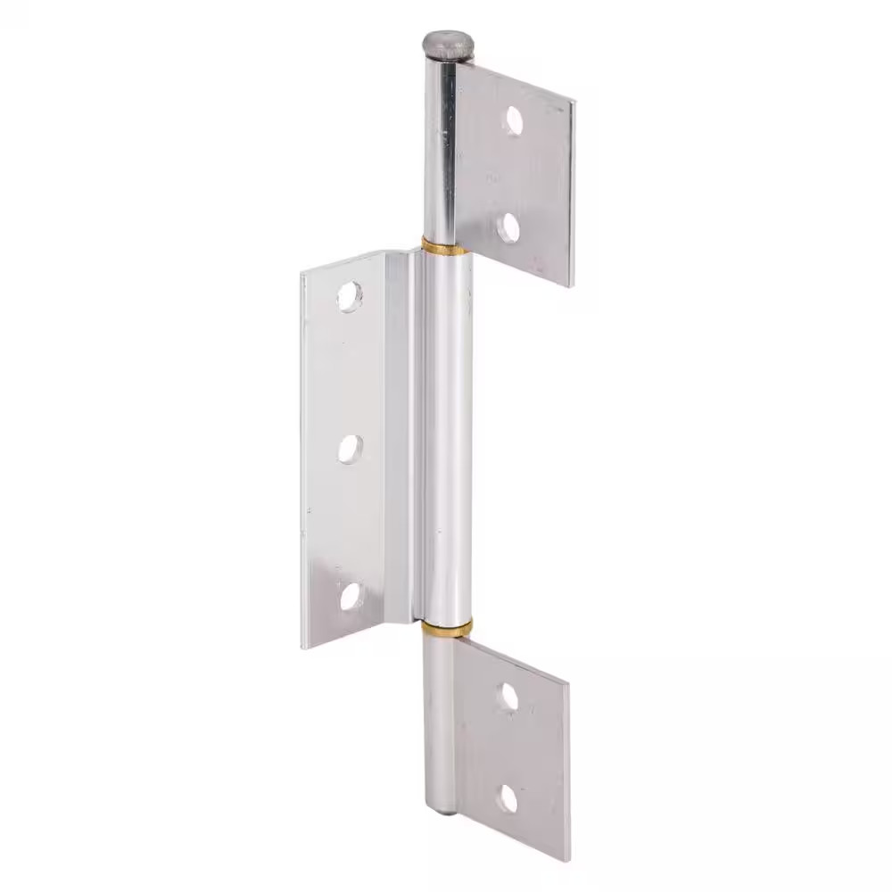 Screen Door Hinge, 1/8 In. Offset Center Leaf, Aluminum Finish