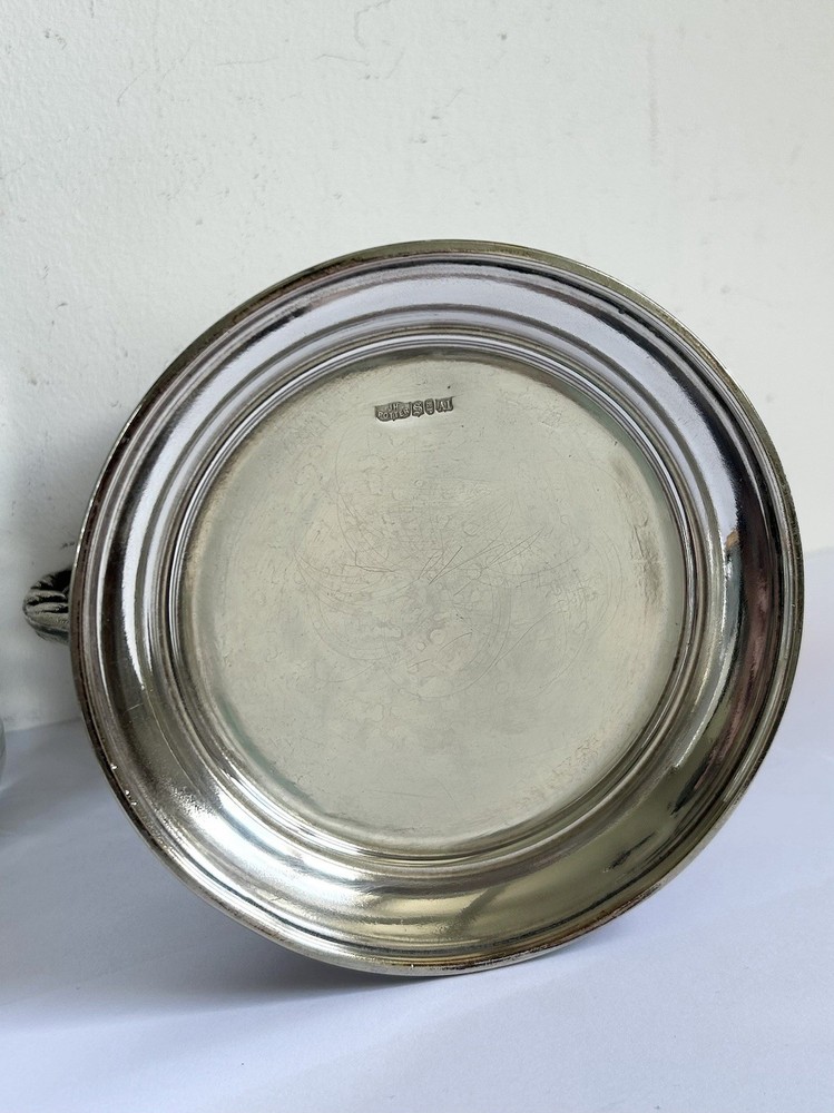 Antique Victorian Silver Plated Bottle Holder/ Coaster