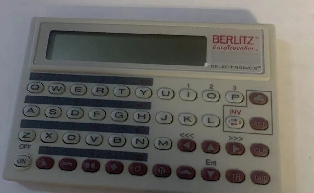 Berlitz EuroTraveller Interpreter PH510 Selectronics 1990 Needs batteries