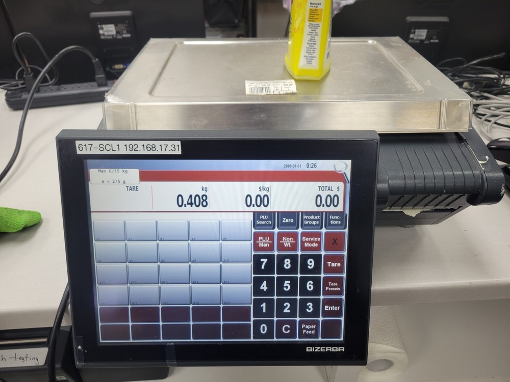 Bizerba KH II 100 Counter Scale printer and customer display